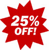 25% Off!