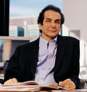 Dr. Krauthammer is an M.D. and a lawyer and is paralyzed from the neck down.
