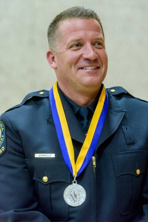 Fillmore Volunteer Fireman Christopher Connolly awarded State Employee Medal of Valor. Photo courtesy California State Parks.