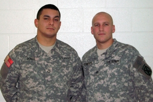 Above, Private First Class Joseph Ponce and United States Army Sergeant Kevin “Buddy” Edwards, are both assigned to the United States Army’s 4th Battalion, 25th Field Artillery Regiment.