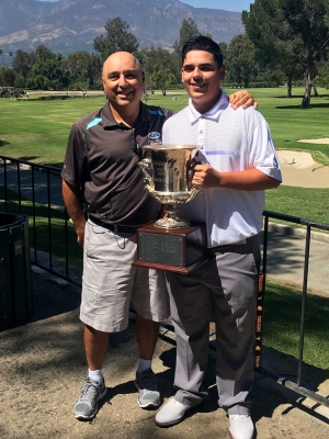 Joey Herrera received his award at Elkins Ranch this past weekend.