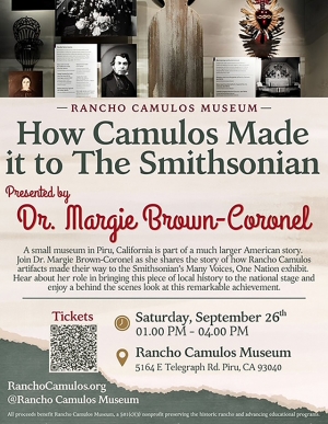 Come and discover how artifacts from the Rancho Cumulus Museum became part of an exhibit in the Smithsonian Museum of American History in Washington DC in 2017.