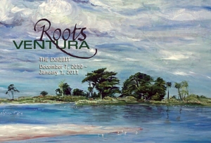“Hobo Jungle, Roots Ventura Calendar cover art” painting by Sarah Kalvin, design by Regina Vorgang.
