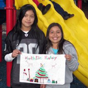 This year’s Piru Christmas theme contest was won by Natalie Martinez and Lupita Ruvalcaba
5th and 6th graders at Piru School.