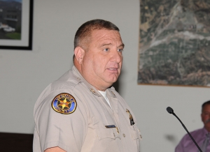 Fillmore Police Chief Dave Wareham addresses council about new security cameras to be installed at different city locations.