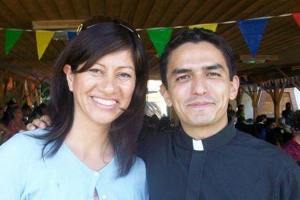 Toni Galvez along with Eli, one of the Semineries that visited during the festivites.