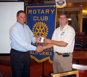 (l-r) Ed McClements, Barkely Insurance and President Sean Morris.