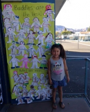 1st grader Natalie Zepeda is an “Upstander”
