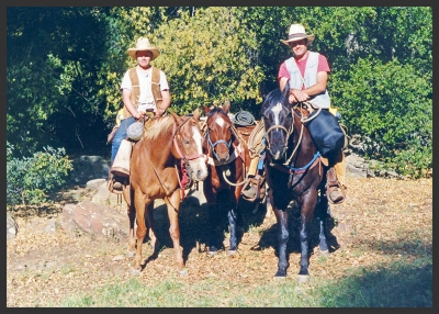 Jim and Ned Clark, c. 1984, Jim and Bambi Clark Archive