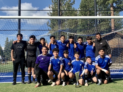 On June 24 & 25, 2023, the California United Fillmore Soccer 2008b team claimed the Championship Title at the “Come Up For Air” Tournament Champions, held in South Lake Tahoe, finishing the tournament with a 4–0 record. Pictured above is the 2008B team: Top row (l-r): Asst. Coach Jose Valdez, GP Julian Medina, Christian Ramirez, Xavier Lara, Hector Hernandez, Juan Manuel Medina, Giovany Valdez, Jovani Huerta, and Head Coach Juan Hernandez. Bottom row (l-r): GP Jose Zaragoza, Luis Vigil, Angel Garza, Javier Cisneros, Emmanuel Ruiz, and Alonso Arellano. Photo courtesy Coach Juan Hernandez.