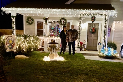 The Civic Pride Volunteer Committee is on the hunt for the 2023 Holiday Yard of the Month to be named December 11. Read article for details. Pictured above are last year’s winners of the 2022 “Holiday Yard of the Month”, Sheila and Bob Mumme’s home on Shady Lane. Photo credit Linda Nunes.