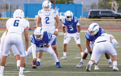 On Friday, August 16, Flashes JV and Varsity Football teams hosted their annual Blue & White Scrimmage game as they prepared to kick off the 2024 Football season this Friday, August 23, at home against Royal High School JV4pm & Varsity 7pm. Photo credit Crystal Gurrola.