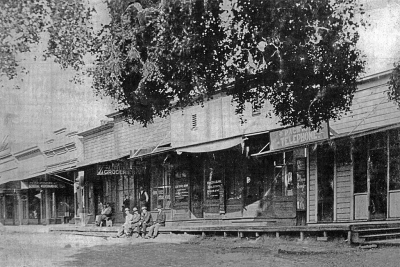 “Main Street, Nordhoff, CA” c. 1850 (Ojai Avenue) Nordhoff, CA – Ojai Valley Museum Photo Archive/Permanent Collection.