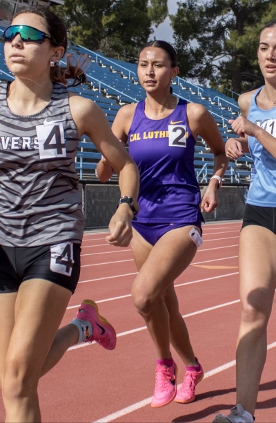 Nataly Vigil runner for Cal Lutheran. Photo credit Angel Laureano.
