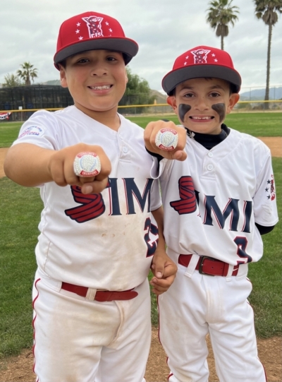 (l-r) is Fillmore’s Caleb Salazar & Gabriel Lopez who competed with their Simi Valley 9U All-Star team in the PONY Baseball Zone Tournament in Walnut, California this past weekend. Now they will play in the 2023 Pony International Mustang 9U World Series to take place Friday, July 21, 2023. Live stream the game at https://bnproductions.uscreen.io/.