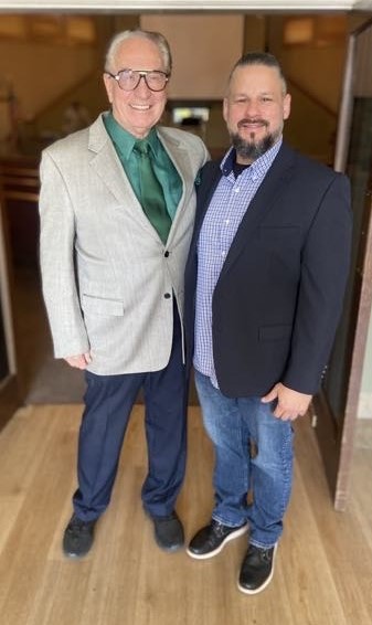 Pictured left, Pastor George Golden with Pastor Ken Castellanos.