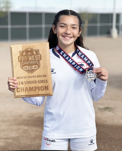 Fillmore’s California United FC competed and earned the Olympic Development Program Championship Title this past January 4-6, in Mesa Arizona. Photo credit California United FC.