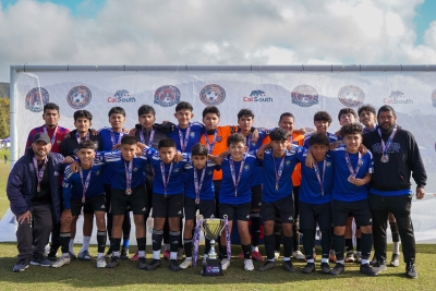 Fillmore’s California United FC 2008 Boys Soccer was named Cal South State Champs last weekend. Pictured top (l-r): José Valdez (Assistant Coach) Alonso Arellano, Jovani Huerta, Giovani Valdez, Julio Ballesteros, Julian Medina, Hector Hernandez, Jose Zaragoza, Juan Medina, Juan Lizarraga, and Christian Ramirez. Bottom (l-r): Toni Hernandez (Assistant Coach) Javier Cisneros, Abe De La Cruz, Nathaniel Negrete, Angel Garza, Toni Hernandez Jr, Saul Magana, Julian Huerta, Luis Vigil, and Juan Hernandez (Head Coach). Not pictured: Xavier Lara and Jesus Canchola. Photo credit Erika Arana.