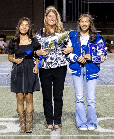 Darby Schieferle served as the Homecoming Grand Marshal. Photo credit Crystal Gurrola.