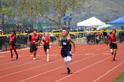 During the weekend of April 29 the Heritage Valley Blazers competed and hosted the JV Track & Field Finals and showed very well with many advancing to the Varsity Finals on Saturday, May 6th at Moorpark High School. The runner above is shown leading in one of the races on April 29. Stay tuned for a follow-up to come in next week’s Gazette.
