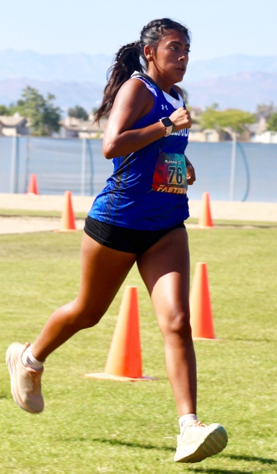 Pictured above is Flashes Junior Emily Soltero competing at the Jaguar Invitational this past Friday. Photo credit Anthony Chavez.