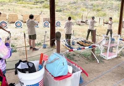 Above are some of Fillmore’s Troop 406 competing in the archery event held at the Valley Trails Ranch in Castaic for the annual Ventura County Council Camporee Troop 406 Attends Annual County Camporee. Photo credit Brett Chandler and Samford Sam.