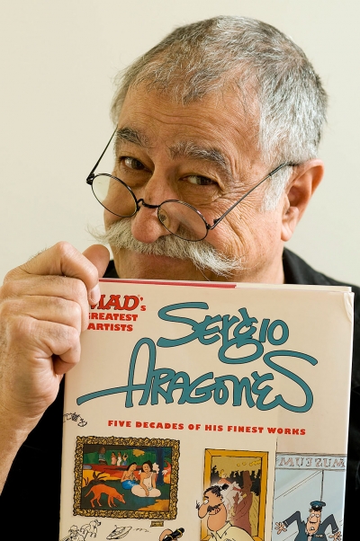 Sergio Aragonés. Photo by Myrna Cambianica.