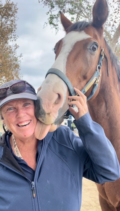 Taurie and her stallion Rowan. Photo Courtesy of Taurie Banks.