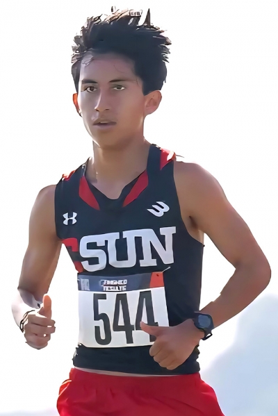 On Friday, February 13, Camilo Torres, former Flashes track and field athlete, is currently competing for Cal State University of Northridge and recently placed 11th in the 300-meter race in Albuquerque. Photo credit Michael Torres.