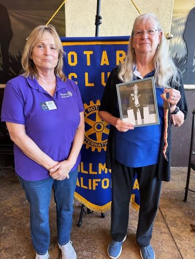 Pictured above are Fillmore Rotary President Anna Reilley and Rotarian Cindy Blatt. Photo credit Martha Richardson.