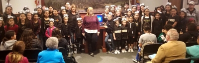 Fillmore’s Extreme Voltage Cheer Squad was also recognized at last night’s meeting as the winners of the People’s Choice Award for Best Trunk at the First Annual Trunk or Treat Event held back on October of 2017.