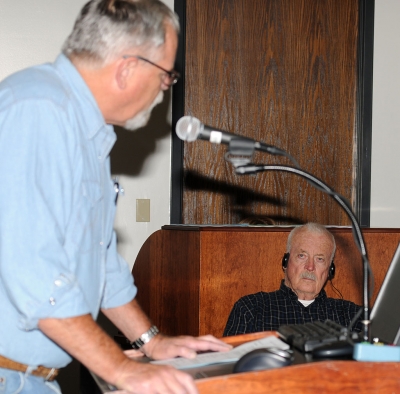 (l-r) Vance Johnson, City Clerk Clay Westling