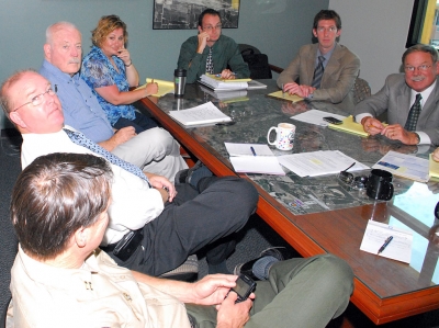 Staff Meeting at City Hall.