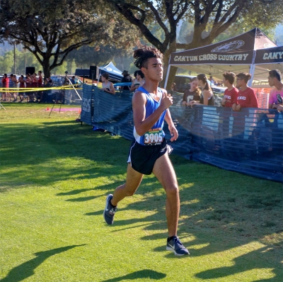 FHS Senior Luis Leon who placed 68th in 19:59.1 in the Cool Breeze Invitational. Photos courtesy Coach Kim Tafoya.
