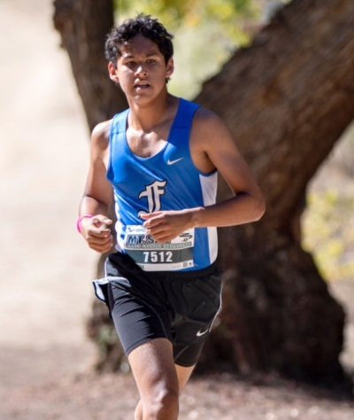 Sophomore Matthew Munoz finished 5th place with a time of 18:34.