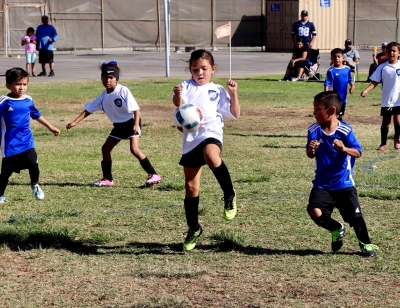 Pictured above is California United’s 2013 Girls player as she gets control of the ball to dribble it up the field during their game this past weekend against Oxnard Revolution. Photos courtesy Nancy Vaca.