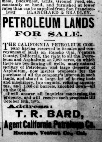 Ventura Signal Volume V Number 24, 2 October 1875.