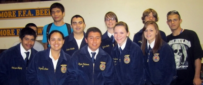 FFA members who were awarded the Chapter FFA Degree.