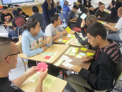 FFA students participating in a workshop.