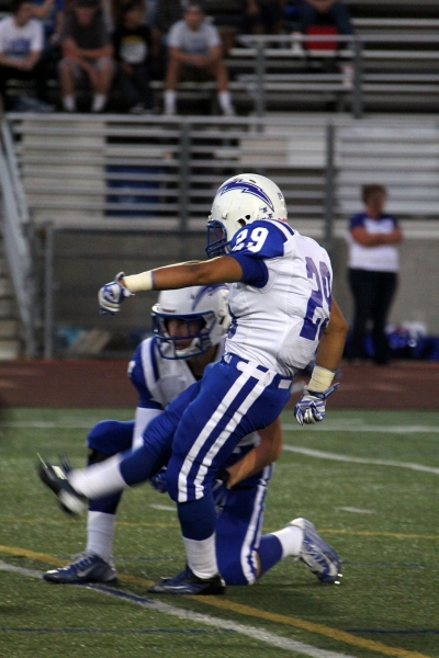 Joseph Megana kicks a PAT.