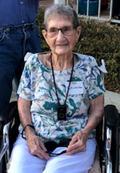 Ruth Walker, who in 1970 was president of the Fillmore Chamber of Commerce, and was present at the 50th anniversary event.
