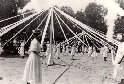 Maypole at the Grammar School circa 1912.