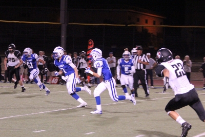 #19 Bryca Farrar intercepts a pass