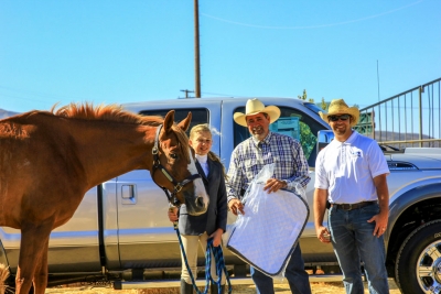 Jillian Morris of Fillmore with her horse 