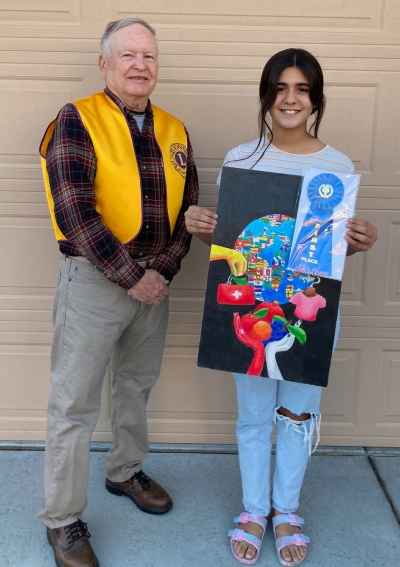 1st place winner was Celeste Camarena of FMS; she will be entered in the regional competition with a chance to
go to State.