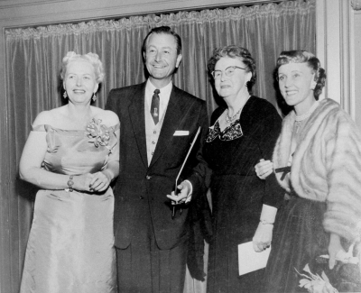 DR. ANDRUS AND THE ROBERT YOUNGS: Shows Andrus with her former Lincoln High School student Robert Young and his wife Betty (far right). 
Courtesy of: AARP Archives