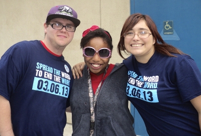 Anthony, Jessica, and Micheala made the pledge at www.r-word.org.