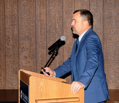 Fillmore High Principal John Wilbur addressed the Unified School District Board.