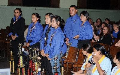 Participants and Winners of the State Migrant Speech and Debate Competition are recognized for their achievement.