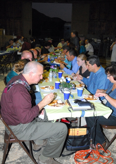 Everyone enjoyed their BBQ.